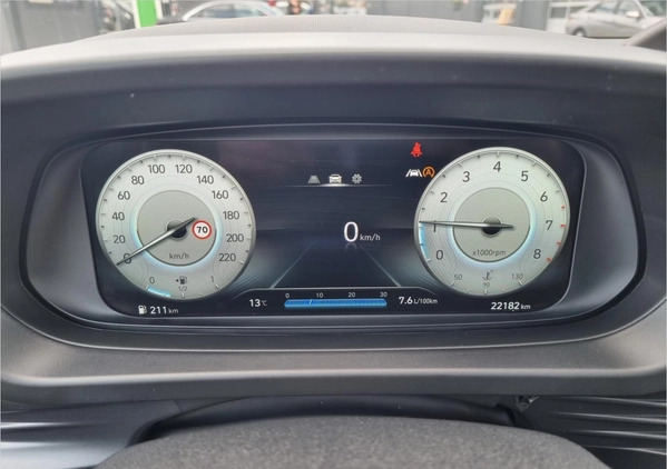 Hyundai i20 cena 73899 przebieg: 22182, rok produkcji 2022 z Łomianki małe 211